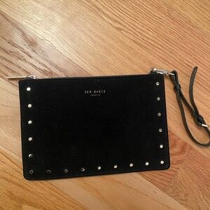 Ted Baker Black Pouch with Silver Accents